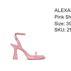 Alexander Wang Pink Shannan Heeled Sandals